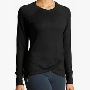Athleta Criss Cross Sweatshirt - M Black